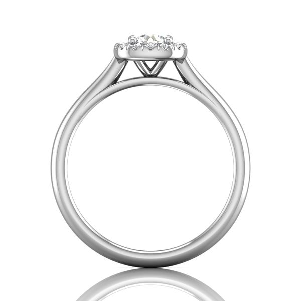 18kt White Gold Halo .31ct Round Engagement Ring Image 2 Becky Beauchine Kulka Diamonds and Fine Jewelry Okemos, MI