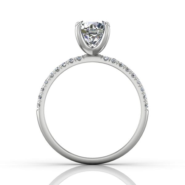 18kt White Gold Micropave Engagement Ring by Forevermark Image 2 Becky Beauchine Kulka Diamonds and Fine Jewelry Okemos, MI
