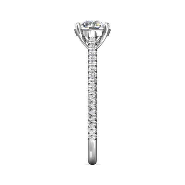 18kt White Gold Micropave Engagement Ring by Forevermark Image 3 Becky Beauchine Kulka Diamonds and Fine Jewelry Okemos, MI