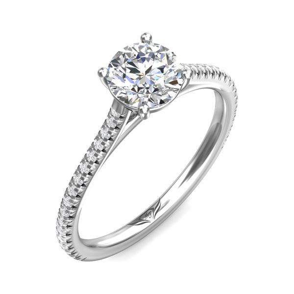 18kt White Gold Micropave Engagement Ring by Forevermark Image 4 Becky Beauchine Kulka Diamonds and Fine Jewelry Okemos, MI