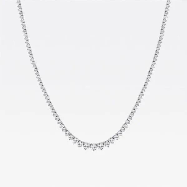 Laboratory Grown Graduated Diamond Tennis Necklace 10.40cttw