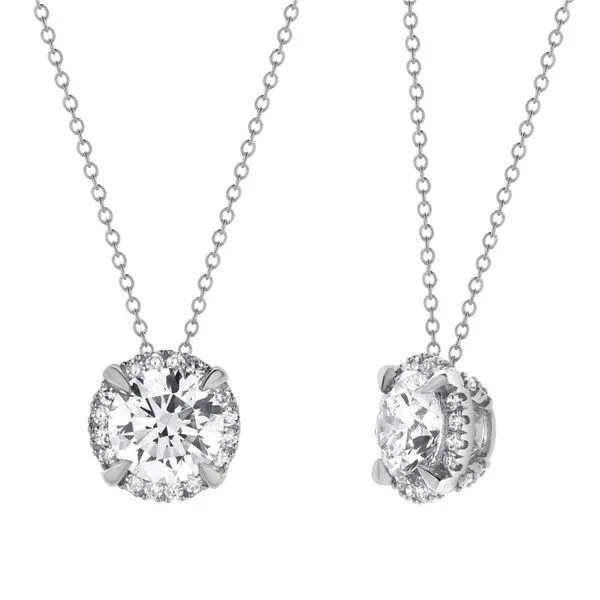 14kt White Gold Laboratory Grown Diamond Pendant