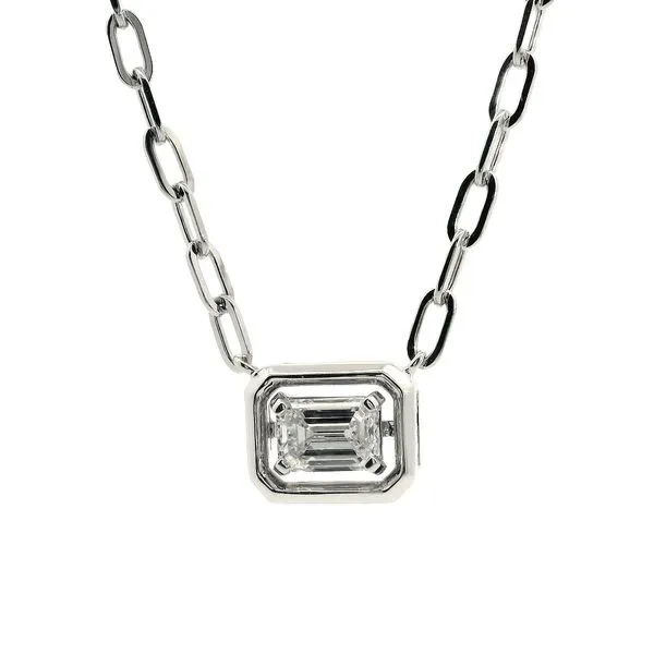 14kt White Gold Laboratory Grown Diamond Pendant Becky Beauchine Kulka Diamonds and Fine Jewelry Okemos, MI