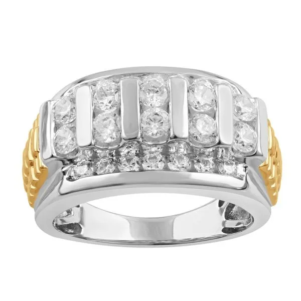 14kt Two Tone Gold Laboratory Grown Diamond Ring