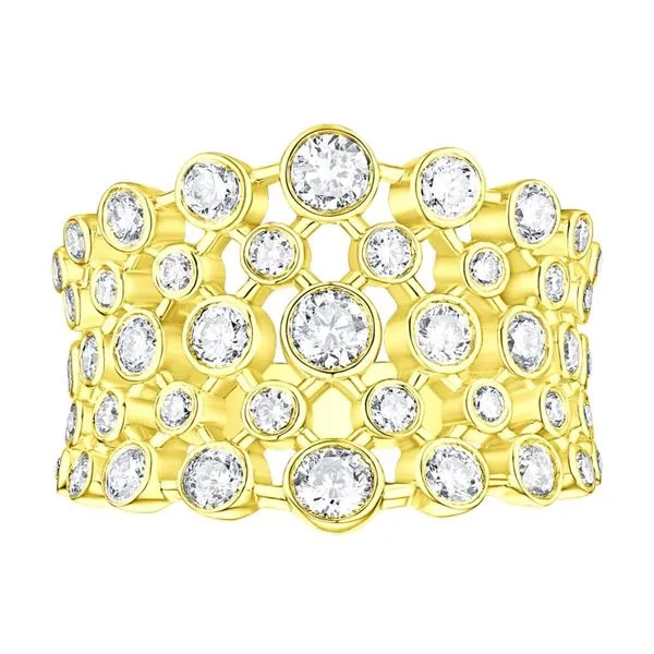 14kt Yellow Gold Laboratory Grown Diamond 5 RowBezel Band Becky Beauchine Kulka Diamonds and Fine Jewelry Okemos, MI