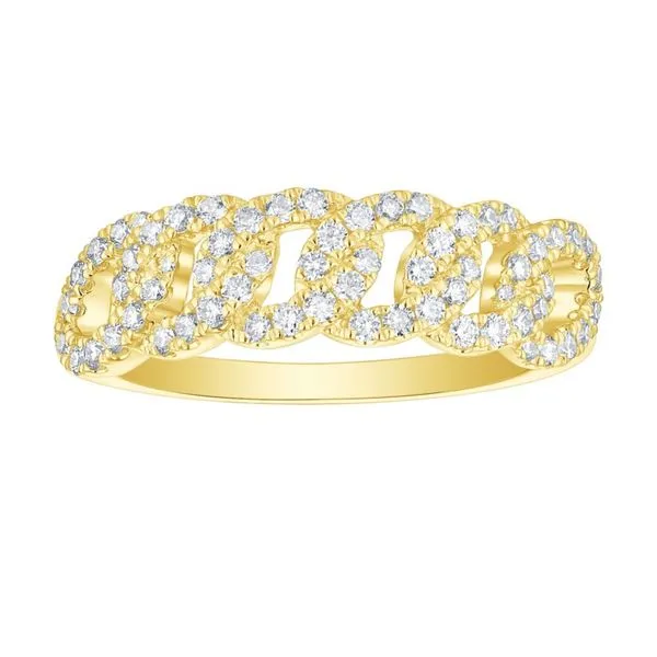 14kt Yellow Gold Laboratory Grown Diamond Chain Link Fashion Band Becky Beauchine Kulka Diamonds and Fine Jewelry Okemos, MI