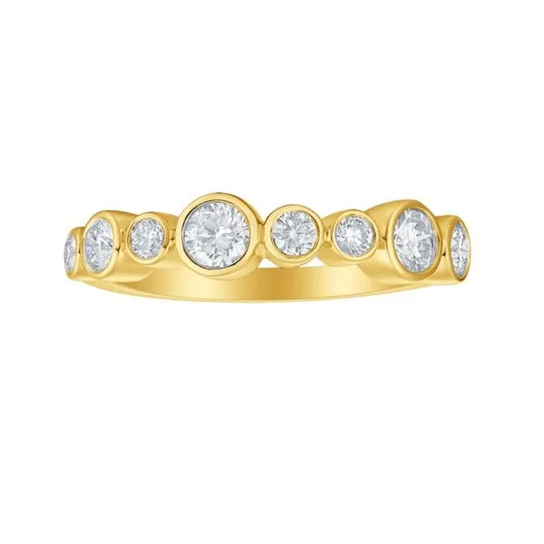 14kt Yellow Gold Laboratory Grown Diamodn Bezel Fasion Band
