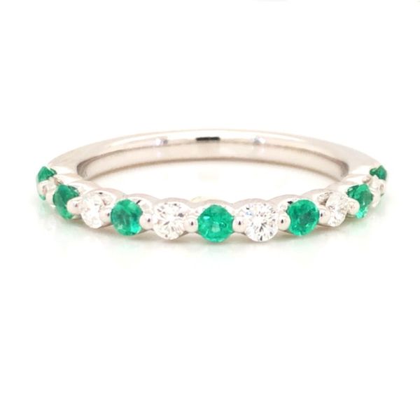 Alternating Diamond and Emerald Band Becky Beauchine Kulka Diamonds and Fine Jewelry Okemos, MI