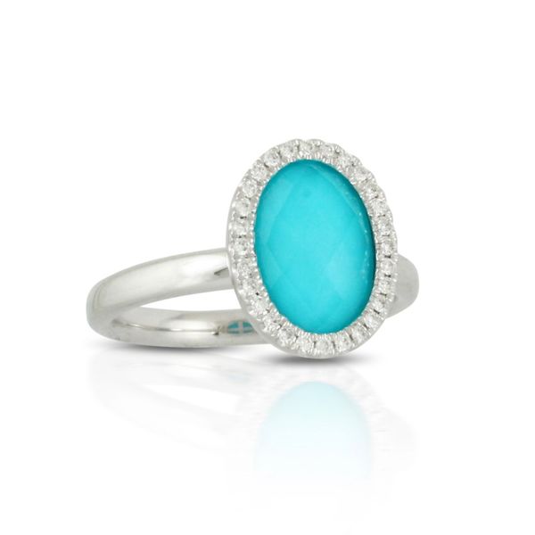 Turquoise with Diamonds Fashion Ring Becky Beauchine Kulka Diamonds and Fine Jewelry Okemos, MI