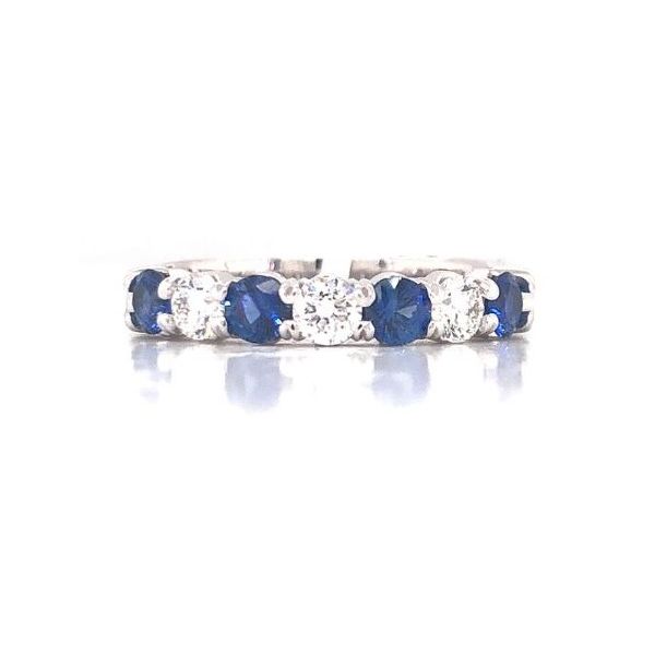 Alternating Sapphire and Diamond Band Becky Beauchine Kulka Diamonds and Fine Jewelry Okemos, MI