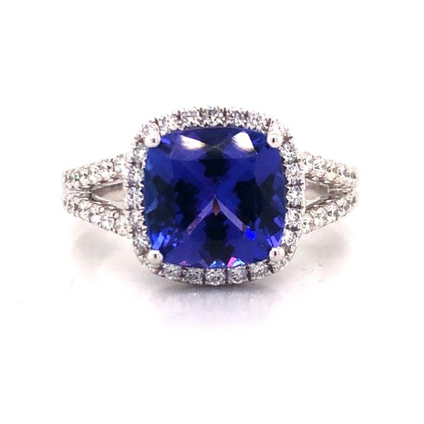 3.37ct Tanzanite with Diamond Accents Ring Becky Beauchine Kulka Diamonds and Fine Jewelry Okemos, MI