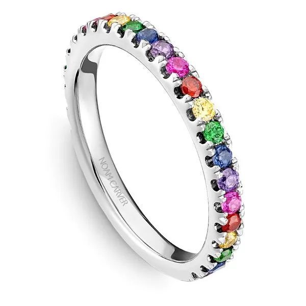 Noam Carver Multi Colored Sapphire Stacking  Band Becky Beauchine Kulka Diamonds and Fine Jewelry Okemos, MI