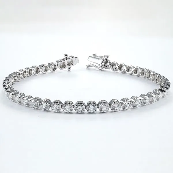 14kt White Gold Laboratory Grown Diamond Tennis Bracelet