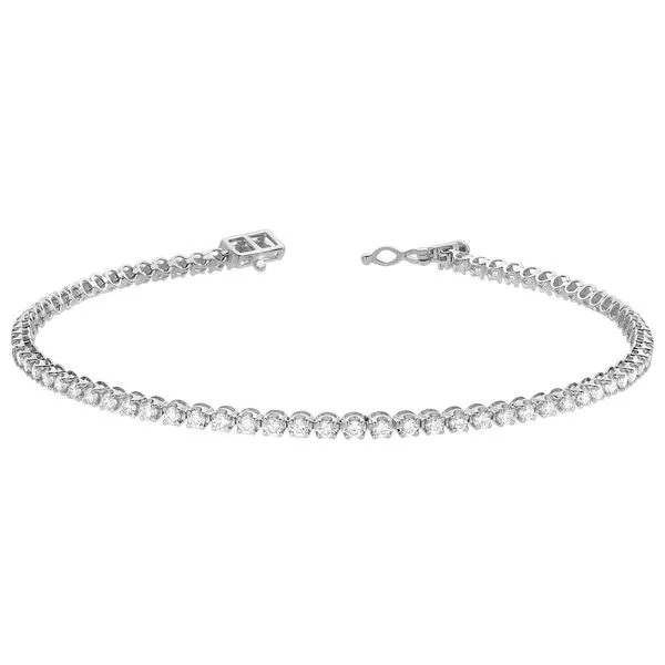 14kt White Gold Laboratory Grown Diamond Tennis Bracelet Becky Beauchine Kulka Diamonds and Fine Jewelry Okemos, MI