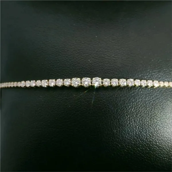 14kt Yellow Gold Laboratory Grown Diamond Tennis Bracelet Becky Beauchine Kulka Diamonds and Fine Jewelry Okemos, MI