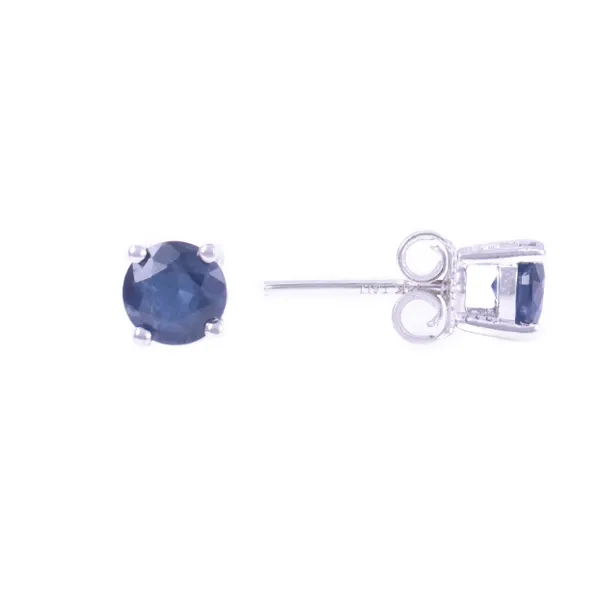 14kt White Gold Sapphire Stud Earring Becky Beauchine Kulka Diamonds and Fine Jewelry Okemos, MI