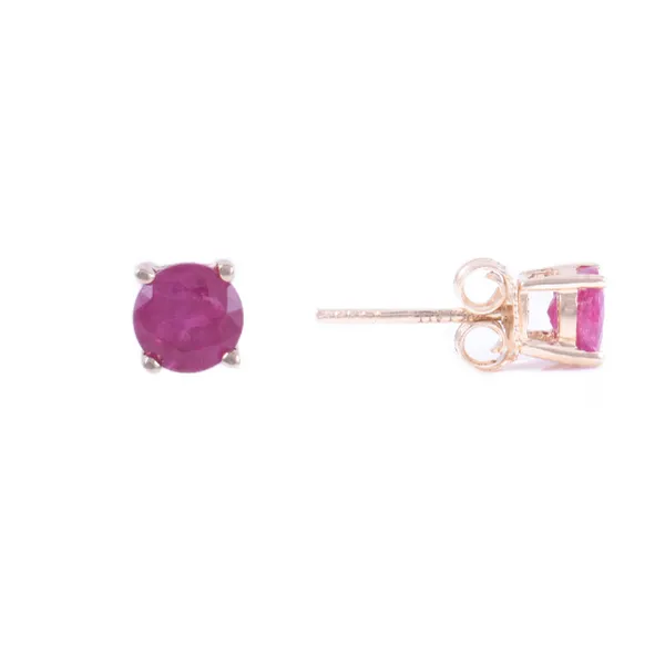 14kt Yellow Gold Ruby Stud Earrings Becky Beauchine Kulka Diamonds and Fine Jewelry Okemos, MI