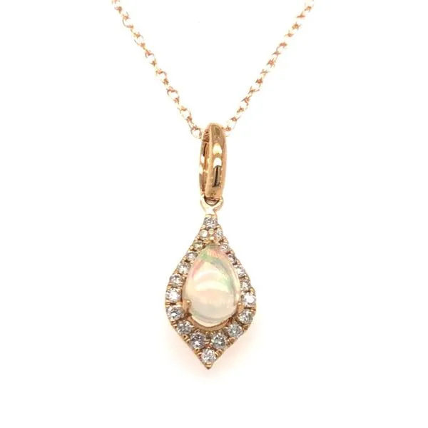 Diamond and Opal Pendant Becky Beauchine Kulka Diamonds and Fine Jewelry Okemos, MI