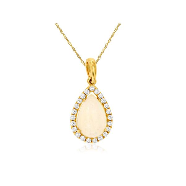 Diamond and Opal Pendant Becky Beauchine Kulka Diamonds and Fine Jewelry Okemos, MI