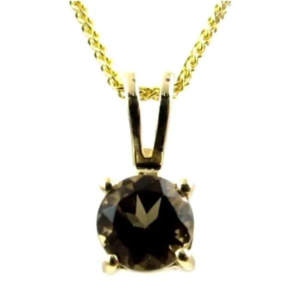 14kt Yellow Gold Smokey Qaurtz Pendant Becky Beauchine Kulka Diamonds and Fine Jewelry Okemos, MI