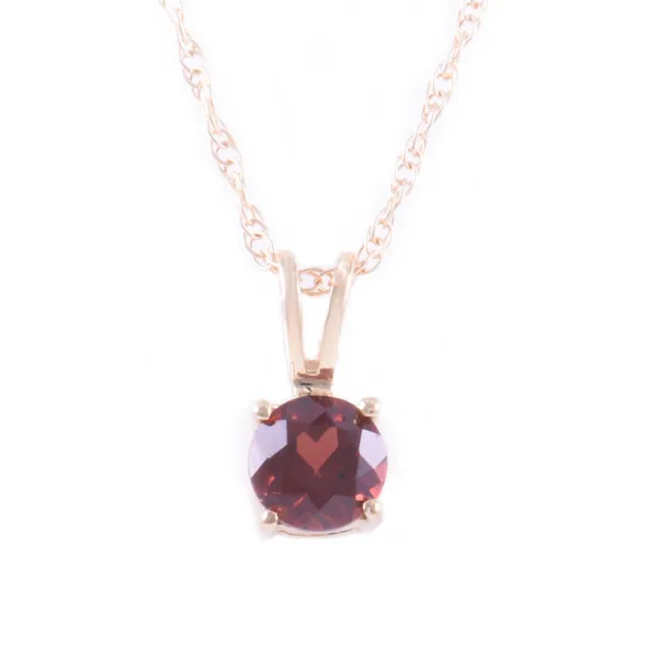 14kt Yellow Gold Garnet Pendant Becky Beauchine Kulka Diamonds and Fine Jewelry Okemos, MI