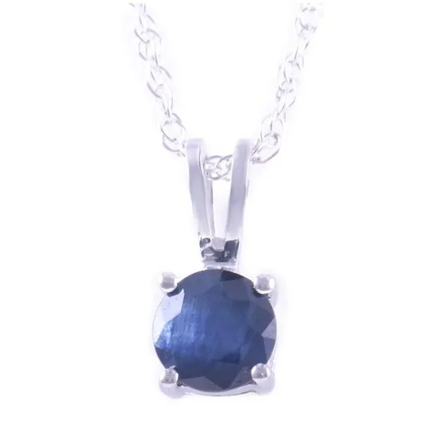 14kt White Gold Sapphire Pendant Becky Beauchine Kulka Diamonds and Fine Jewelry Okemos, MI