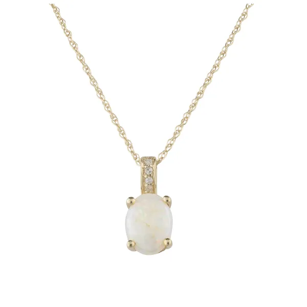 14kt Yellow Gold Opal Pendant Becky Beauchine Kulka Diamonds and Fine Jewelry Okemos, MI