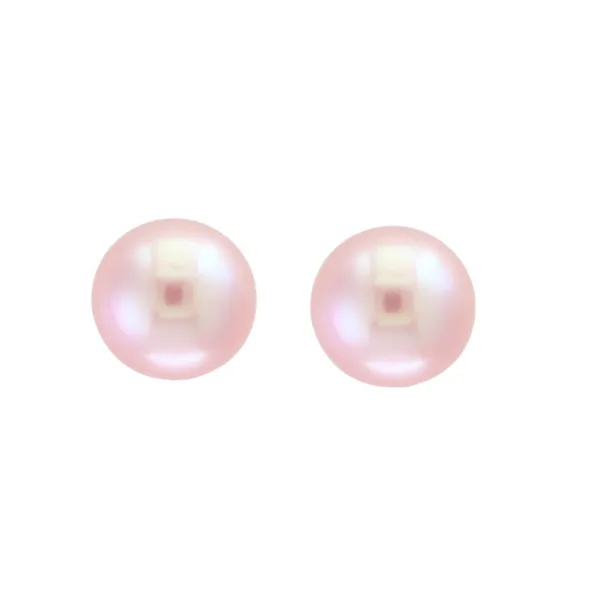 14kt Yellow Gold Pink Fresh Water Pearl Stud Earrings Becky Beauchine Kulka Diamonds and Fine Jewelry Okemos, MI