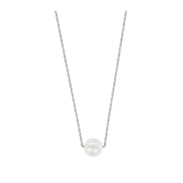 14kt White Gold Freshwater Pearl Pendant Becky Beauchine Kulka Diamonds and Fine Jewelry Okemos, MI