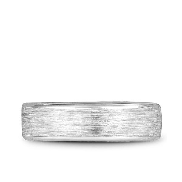 14kt White Gold Men's Wedding Band With A Sadnpaper Finish By Bleu Royale Image 3 Becky Beauchine Kulka Diamonds and Fine Jewelry Okemos, MI