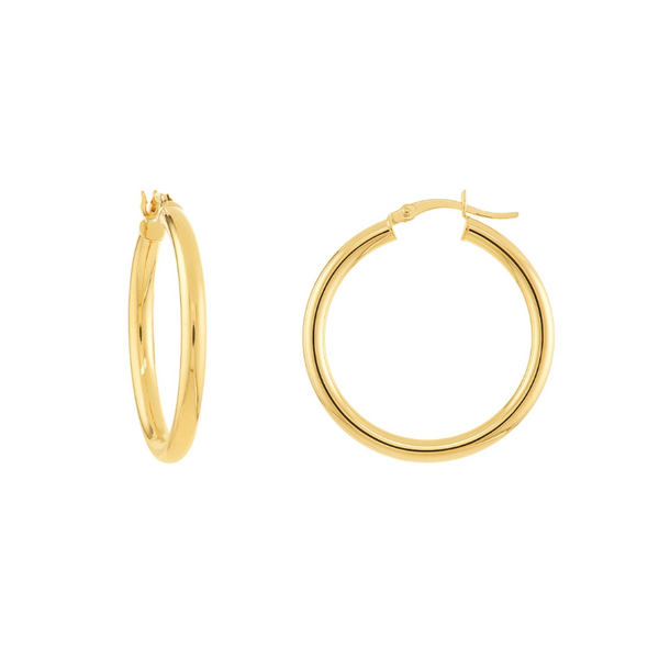 Yellow Gold Hoop Earrings Becky Beauchine Kulka Diamonds and Fine Jewelry Okemos, MI