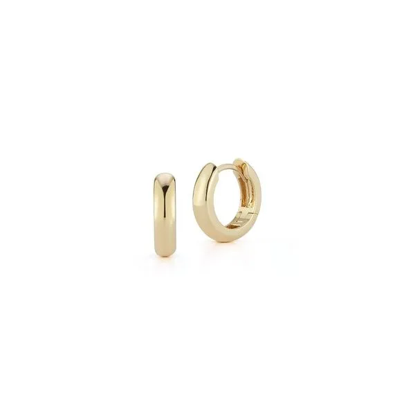 14kt Yellow Gold Huggie Hoop Earring