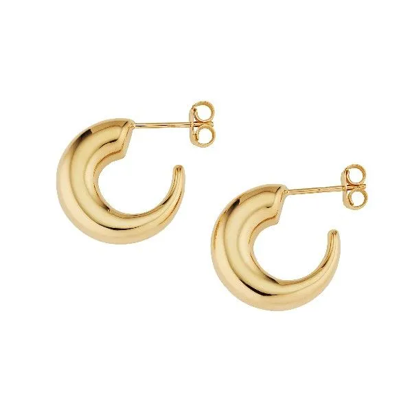 14kt Yellow Gold Hoop Earrings Becky Beauchine Kulka Diamonds and Fine Jewelry Okemos, MI
