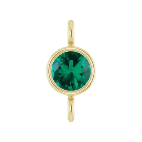 LINKED 2.5mm Emerald Gem Link in 14kt Yellow Gold Becky Beauchine Kulka Diamonds and Fine Jewelry Okemos, MI