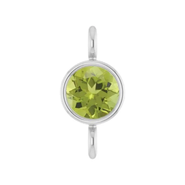 LINKED 2.5mm Peridot Gem Link in 14kt White Gold Becky Beauchine Kulka Diamonds and Fine Jewelry Okemos, MI