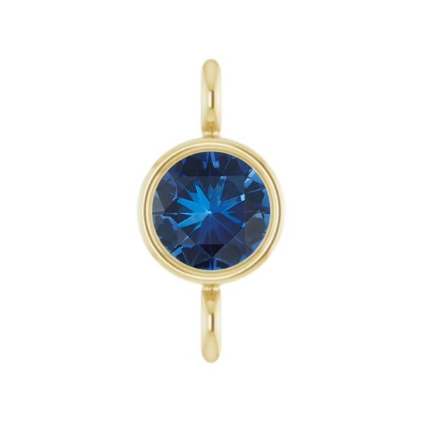 LINKED 2.5mm Sapphire Gem Link in 14kt Yellow Gold Becky Beauchine Kulka Diamonds and Fine Jewelry Okemos, MI
