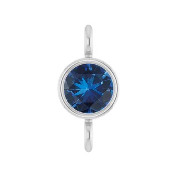 LINKED 2.5mm Sapphire Gem Link in 14kt White Gold