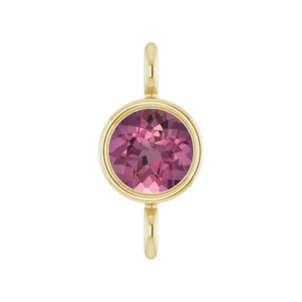 LINKED 2.5mm Pink Tourmaline Gem Link in 14kt Yellow Gold Becky Beauchine Kulka Diamonds and Fine Jewelry Okemos, MI