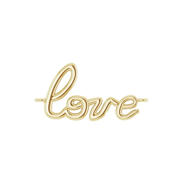 Linked by BBK 14kt Yellow Gold Love Charm