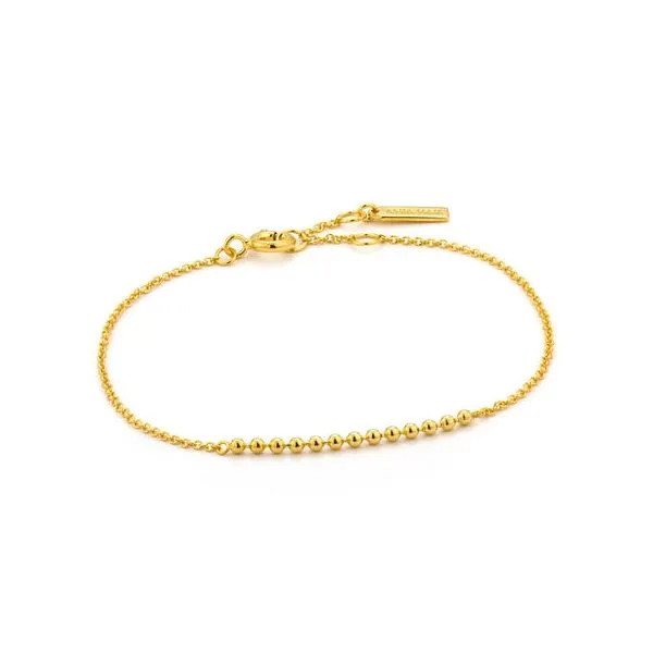 Gold Plated Modern Multiple Balls Bracelet by Ania Haie