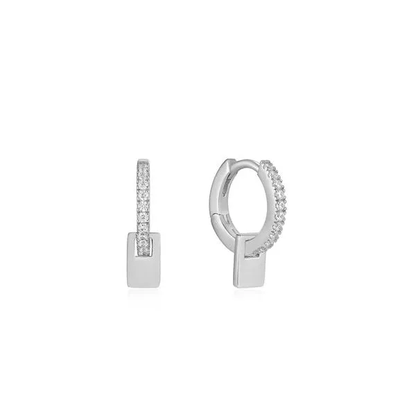 Sterling Silver Glam Pendant Huggie Hoop Earrings by Ania Haie Becky Beauchine Kulka Diamonds and Fine Jewelry Okemos, MI