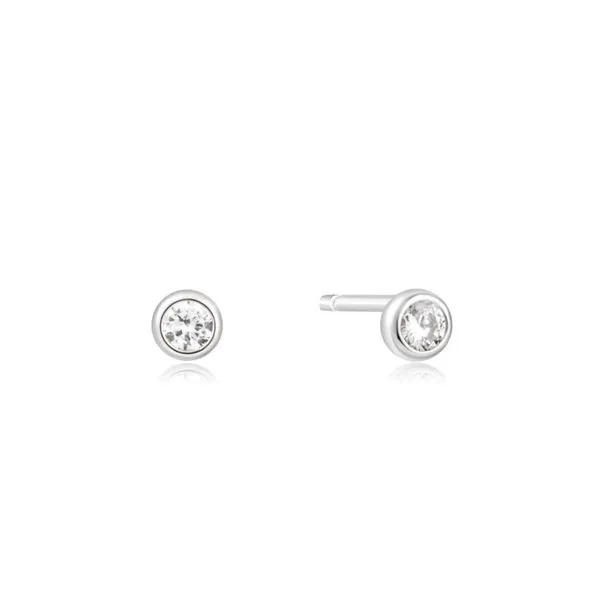 Sterling Silver CZ Stud Earrings by Ania Haie Becky Beauchine Kulka Diamonds and Fine Jewelry Okemos, MI