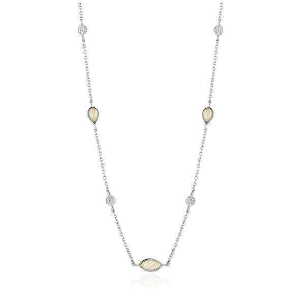 Kyoto Opal Silver Necklace by Ania Haie