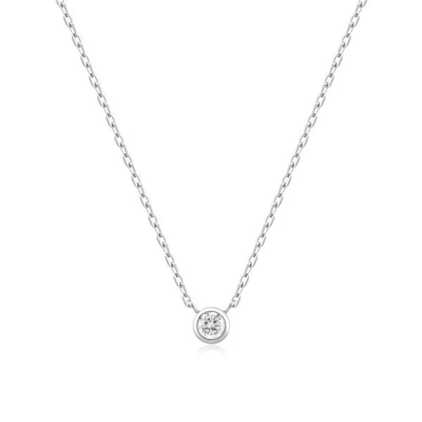 Sterling Silver Necklace with a CZ by Ania Haie Becky Beauchine Kulka Diamonds and Fine Jewelry Okemos, MI