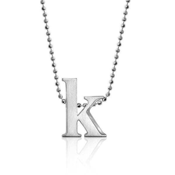 Block K Letter Pendant by Alex Woo Becky Beauchine Kulka Diamonds and Fine Jewelry Okemos, MI