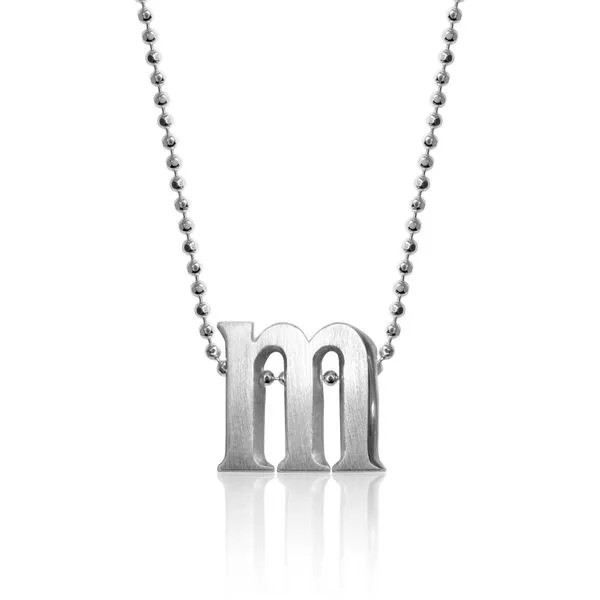 Block M Letter Pendant by Alex Woo Becky Beauchine Kulka Diamonds and Fine Jewelry Okemos, MI