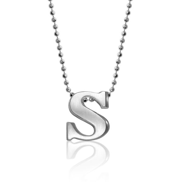 Block S Letter Pendant by Alex Woo Becky Beauchine Kulka Diamonds and Fine Jewelry Okemos, MI