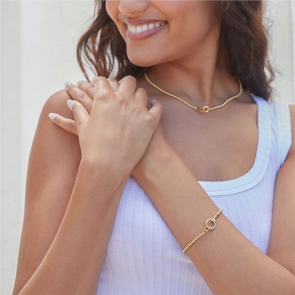 Gorjana Parker Bead Bracelet with Gold Finish Image 3 Becky Beauchine Kulka Diamonds and Fine Jewelry Okemos, MI