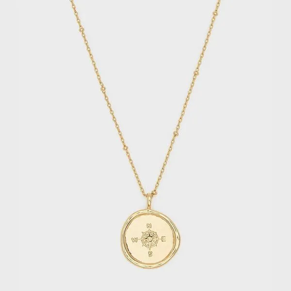 Compass Coin Necklace Becky Beauchine Kulka Diamonds and Fine Jewelry Okemos, MI