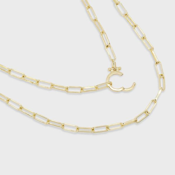 Parker Wrap Necklace with Gold Finish Image 2 Becky Beauchine Kulka Diamonds and Fine Jewelry Okemos, MI